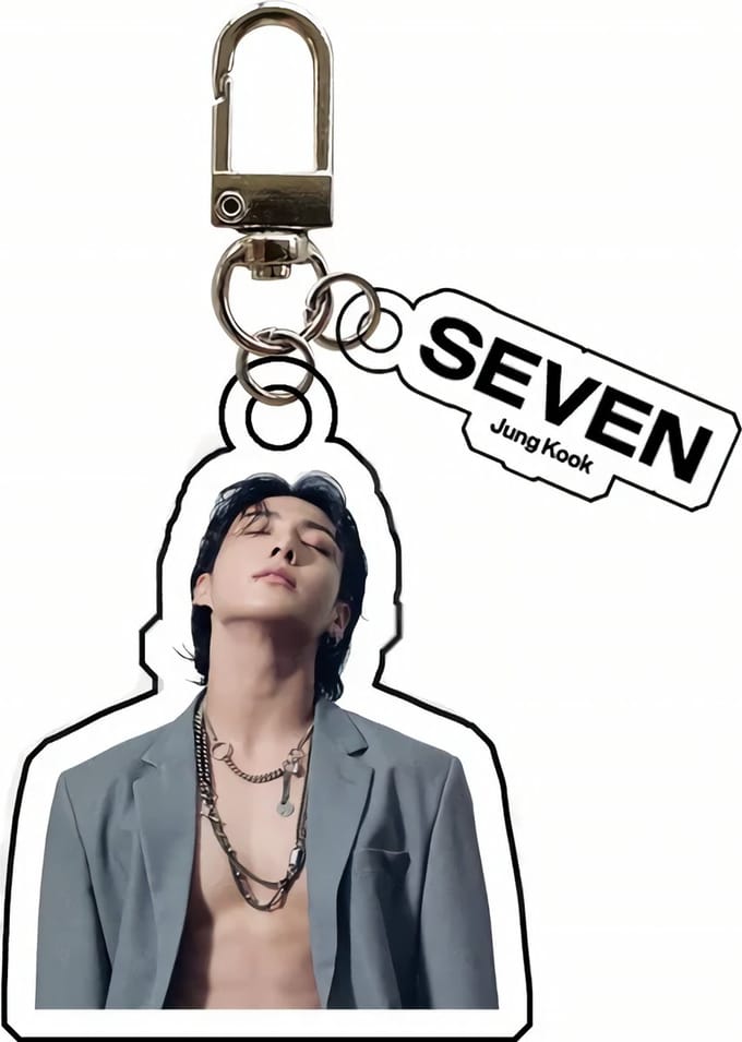 Kpop BTS BB JUNG KOOK SEVEN Plastic Acrylic Keychain variant 6 [Sleutelhanger]