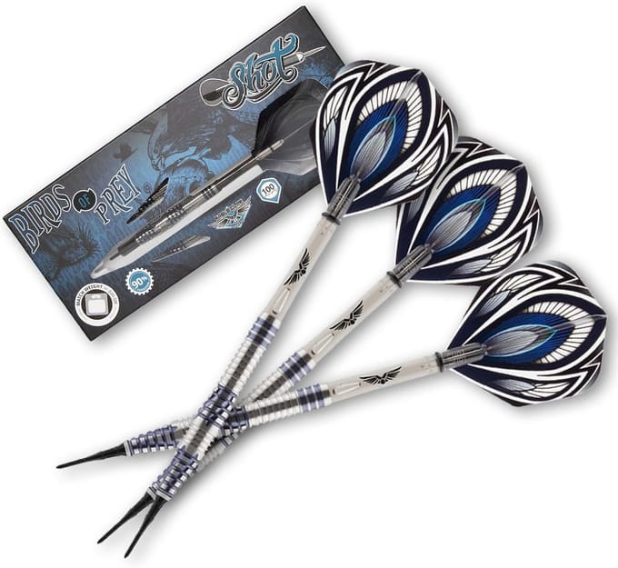 Dartpijlen Set - Soft Tip - Precisie Werpen - 90% Tungsten Vaten - 19 Gram - Zilverkleurig