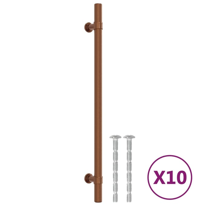 vidaXL - Handvatten - 10 - st - 224 - mm - roestvrij - staal - bronskleurig