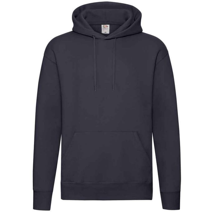 Fruit of the Loom Heren Premium Hoodie (Deep Navy)