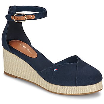 Sandalen met sleehak Tommy Hilfiger FLAG CLOSED TOE MID WEDGE ESPAD