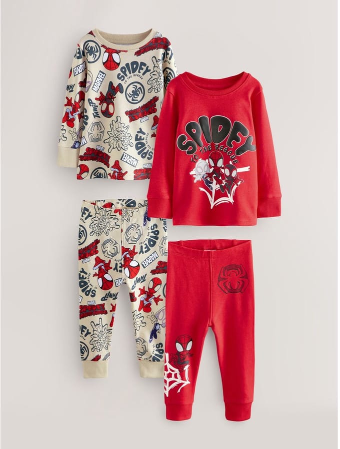 Next - Jongens - Set van 2 behaaglijke pyjama's - Rood