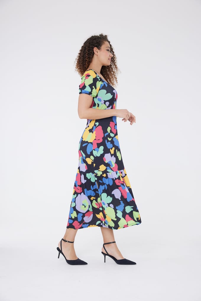 Fleur Veelkleurige Maxi Dress
