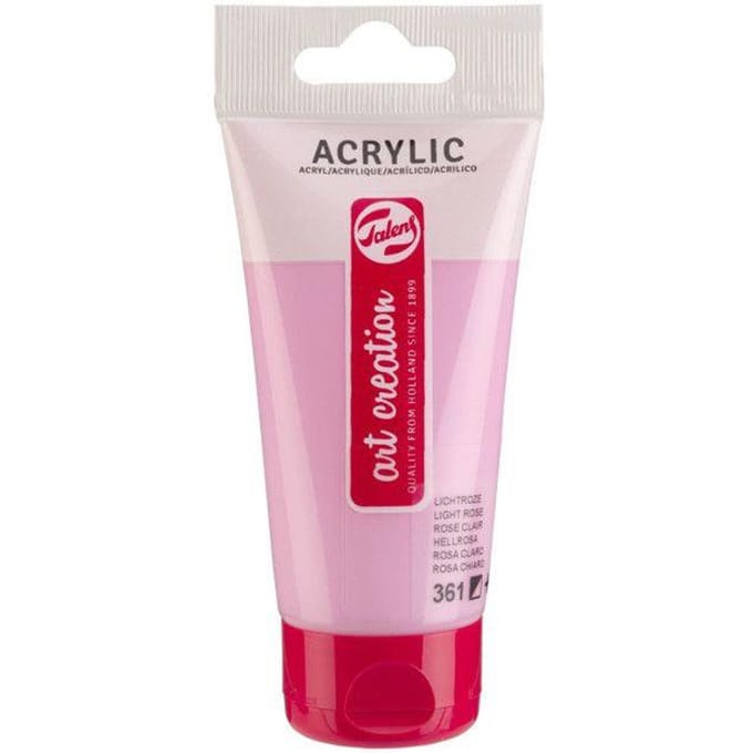 Tube de peinture acrylique Art Creation Talens 75ml rose clair rose
