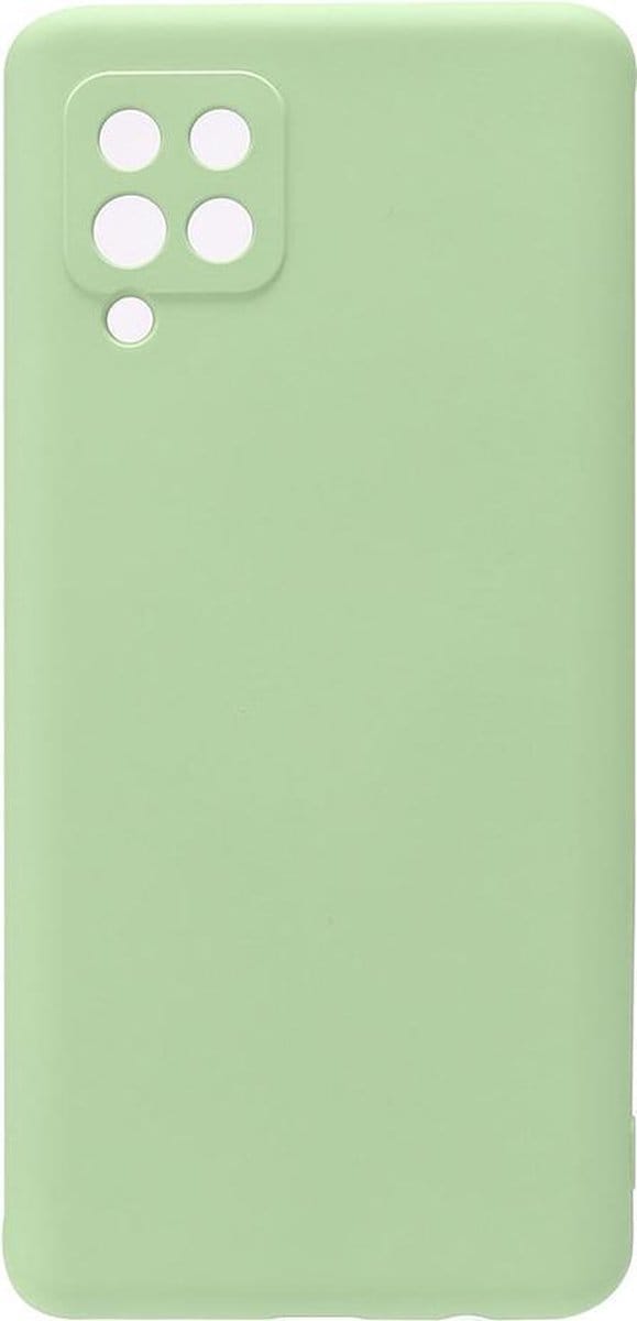Shop4 - Samsung Galaxy A42 5G Hoesje - Zachte Back Case Mat Mint Groen