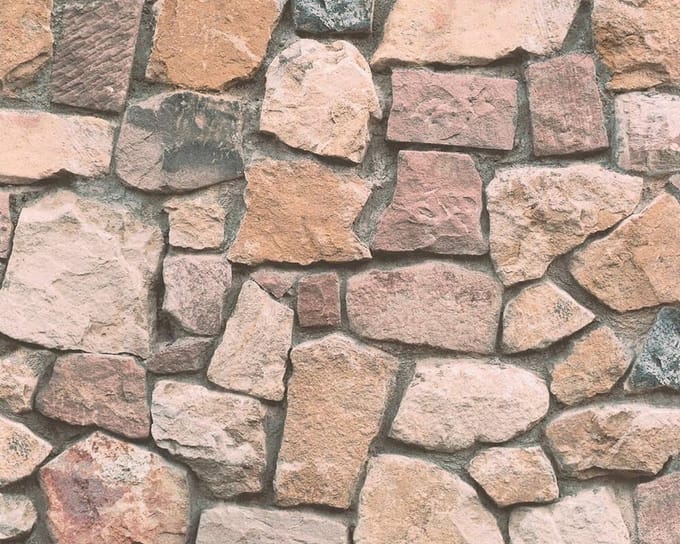 GROTE STENEN BEHANG | Industrieel - meerkleurig creme grijs - A.S. Création Il Decoro