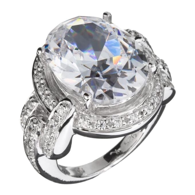 Orphelia ZR-3644/50 - Ring 925 Zilver - Oval Zirconium