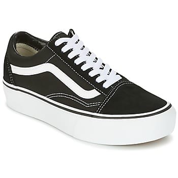 Vans Old Skool Sneakers - Unisex - Platform - Zwart/Wit