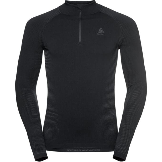 ODLO Bl Top Turtle Neck L/S Half Zip Performance Warm Eco Thermoshirt Heren - Maat M