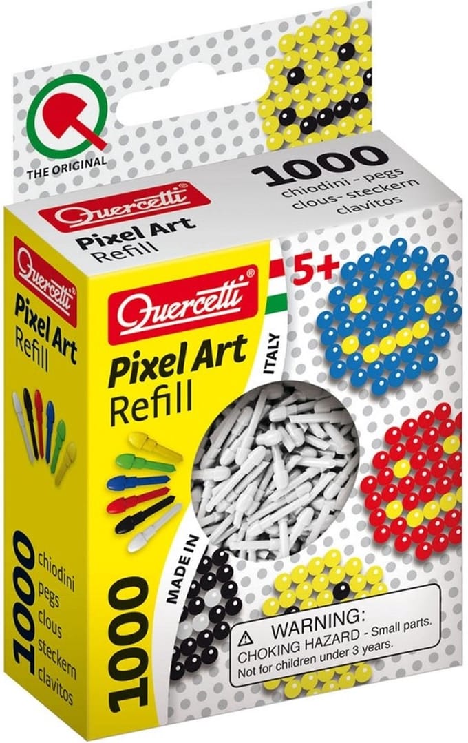 Quercetti Pixel Art Navulling Wit, 1000st.