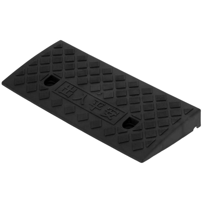5cm Dikte Plastic Drempelhelling Draagbare Drempelhelling voor Auto Voertuig Oprit Laadperron black