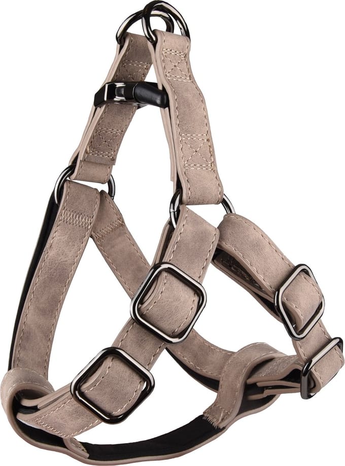 Flamingo - Delu - Neopreen Hondentuig - Taupe - Maat M - 45-65CM