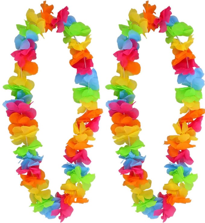 Hawaii kransen - Bloemenslinger - 2 stuks - Bloemenketting - Carnaval - CHPN