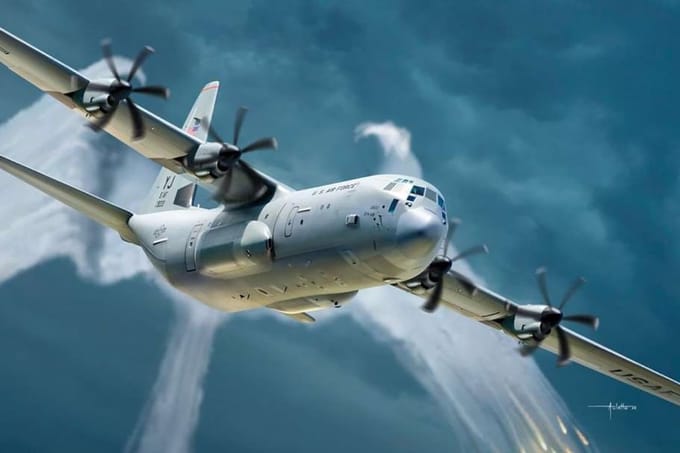 Academy Modelbouwpakket Militaire voertuigen - 12631 Lockheed C-130J-30 Super Hercules Plastic - 1:144 - Modelbouw