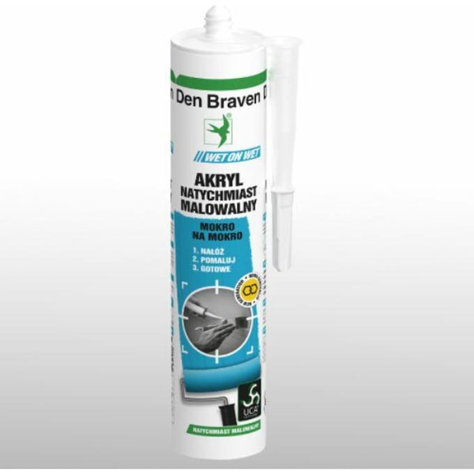 Den Braven Acrylique Immédiatement Peignable Humide sur Humide 300ml