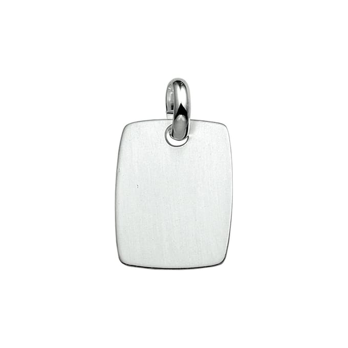 graveerhanger poli/mat zilver gerhodineerd