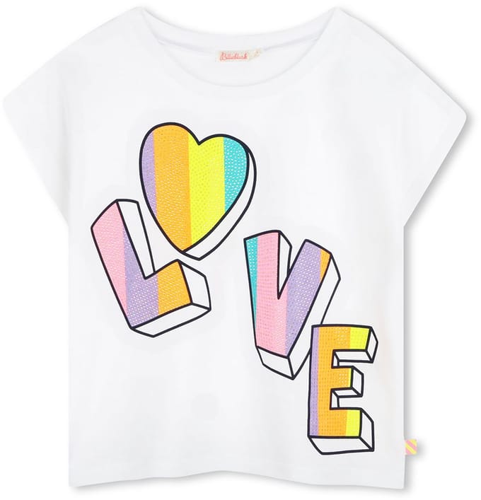 Billieblush U21036 T-shirt Met Korte Mouwen Wit 24 Months Meisje