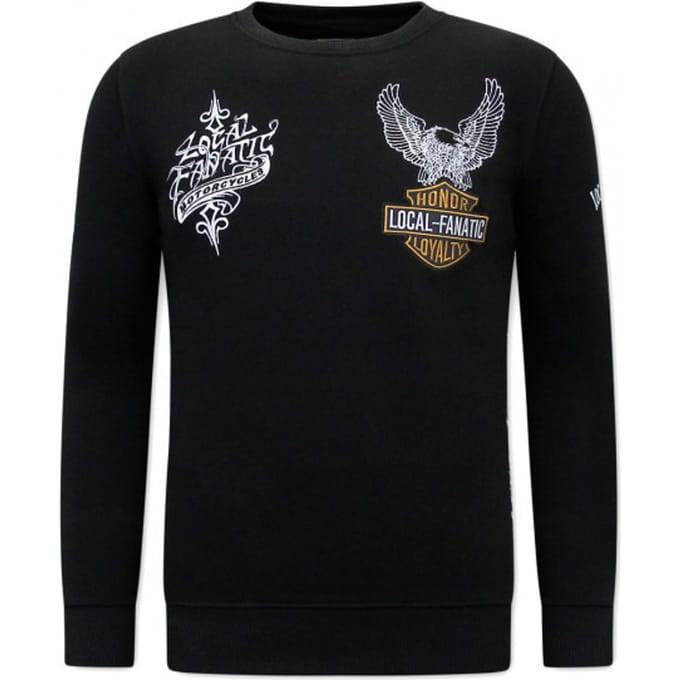 Heren Sweater - MC Honor & Loyalty - Zwart