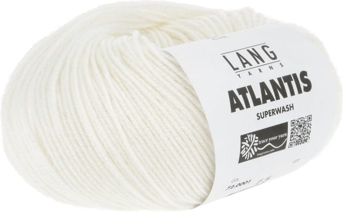 Lang Yarns Atlantis - 01 wit - Wol/Acryl-Mix Garen