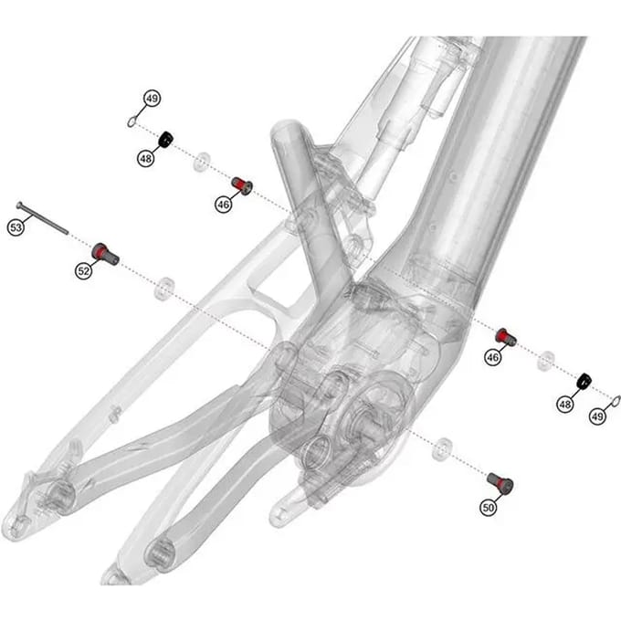 Visserie e pivot principal Haibike Pinion IGB