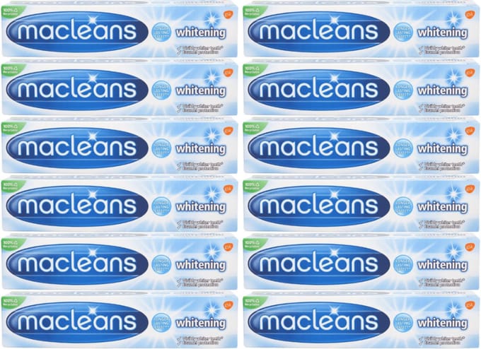 Macleans Tandpasta – Whitening – Voordeelverpakking 100 ml (12 stuks)