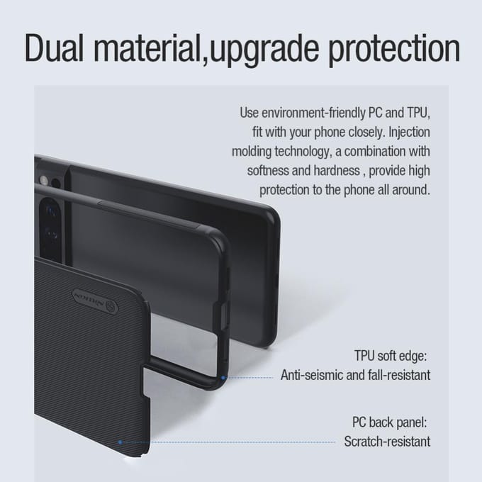 Nillkin Frosted Shield Google Pixel 8 Pro MagSafe Back Cover Zwart