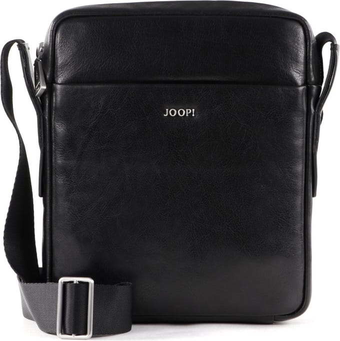 JOOP! Leren Schoudertas Treviso Remus ShoulderBag Black Zwart