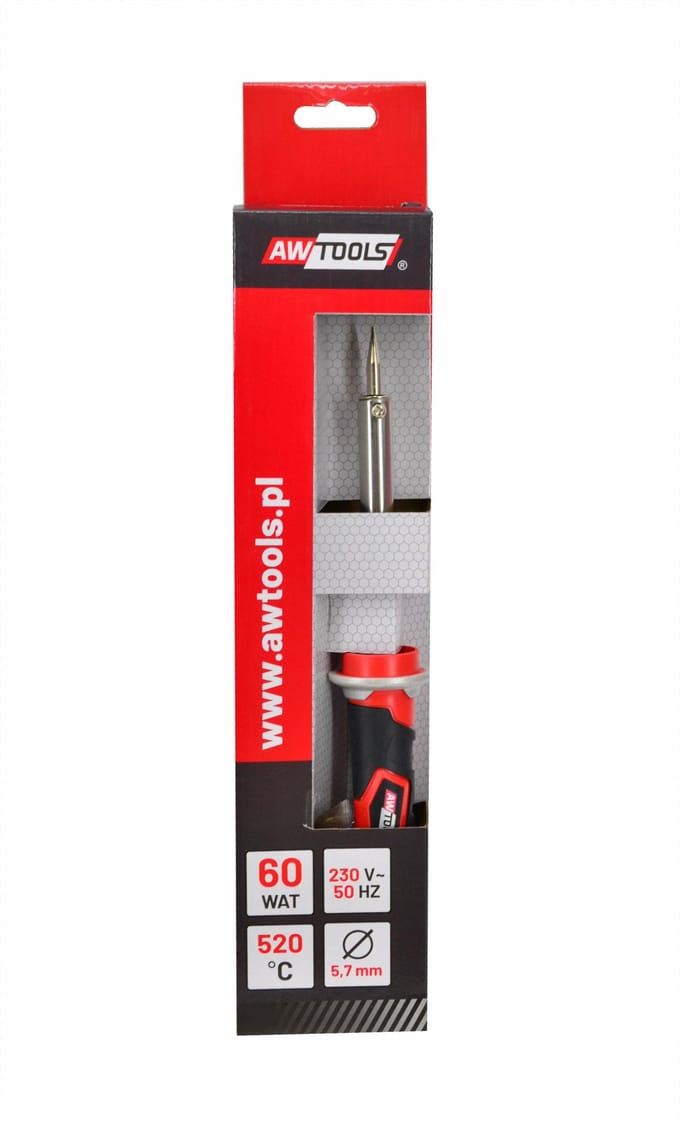 AWTools AW13201 - Weerstandslutwasapparaat - 60W - Ergonomische Handgreep - Koperen Punt