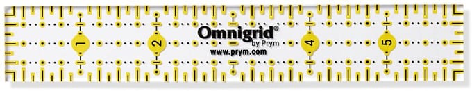 PRYM Universele liniaal 1 x 6 inch Omnigrid 611645 - Prym