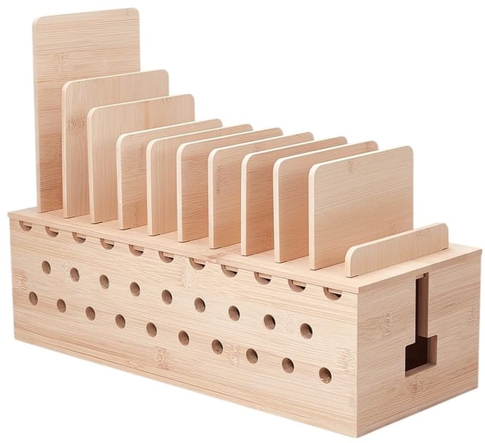 Dailygoods - Laadstation Organizer voor Meerdere Apparaten van Bamboe
