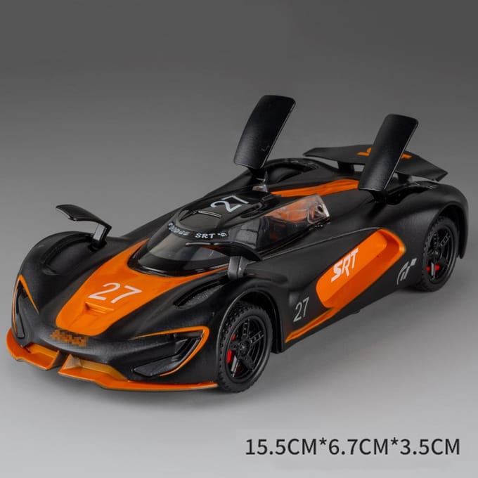 1:32 Schaal Rs6 Srt Tomahawk Auto Model Speelgoed Legering Diecast Geluid Licht Pull Back Track Editie Modellen Cadeaus Voor Vriend