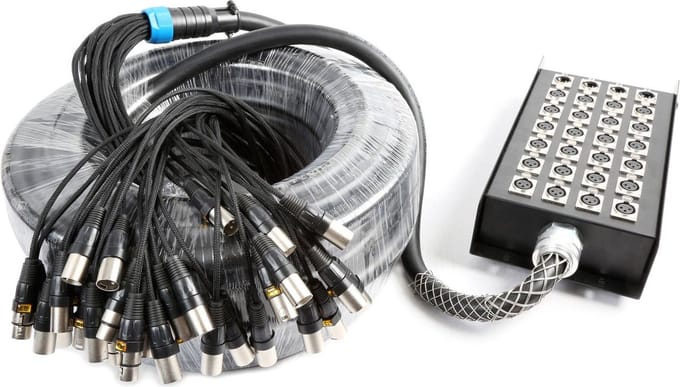 PD Connex Stage Snake multikabel 24-in 4-out XLR 50 meter