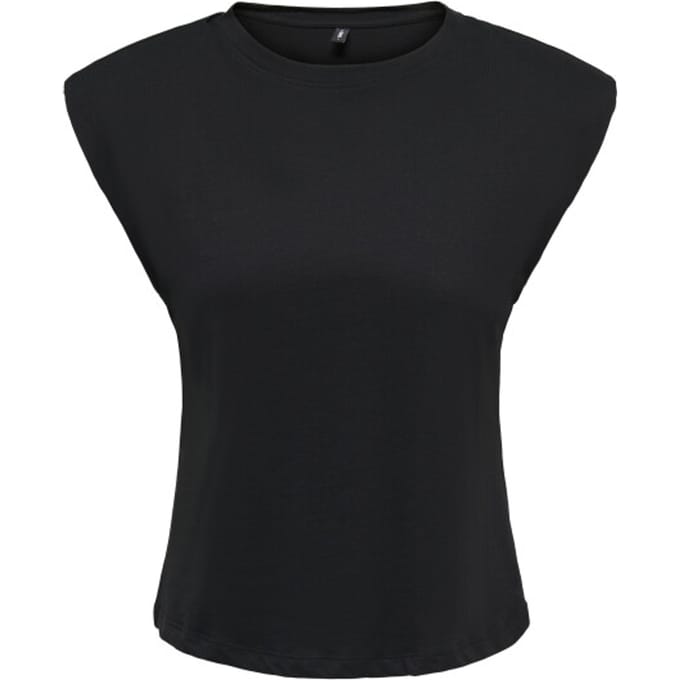 Only Esma mouwloze top met schoudervullingen