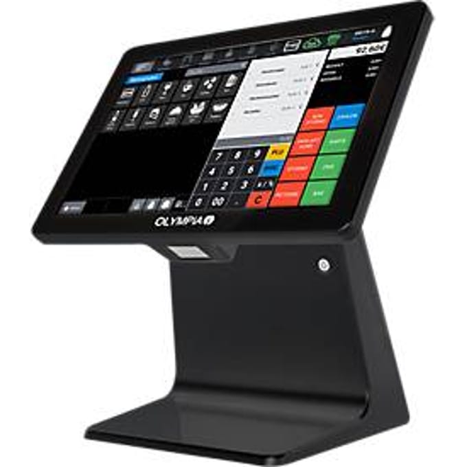 Kassa Olympia TS10, Android 11, 100 gebruikers, 10,1″-scherm, USB-A/LAN/kassalade-aansluiting, zonder kassalade, zwart