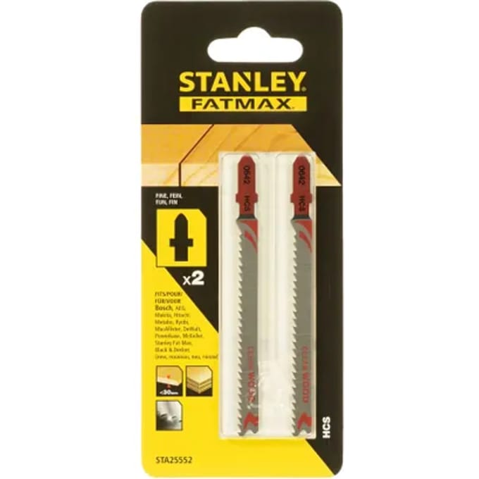 Stanley Decoupeerzaagblad Hout Fatmax - 100mm - 2 Stuks