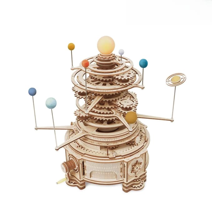 Robotime Mechanical Orrery ST001 - Houten modelbouwpakket