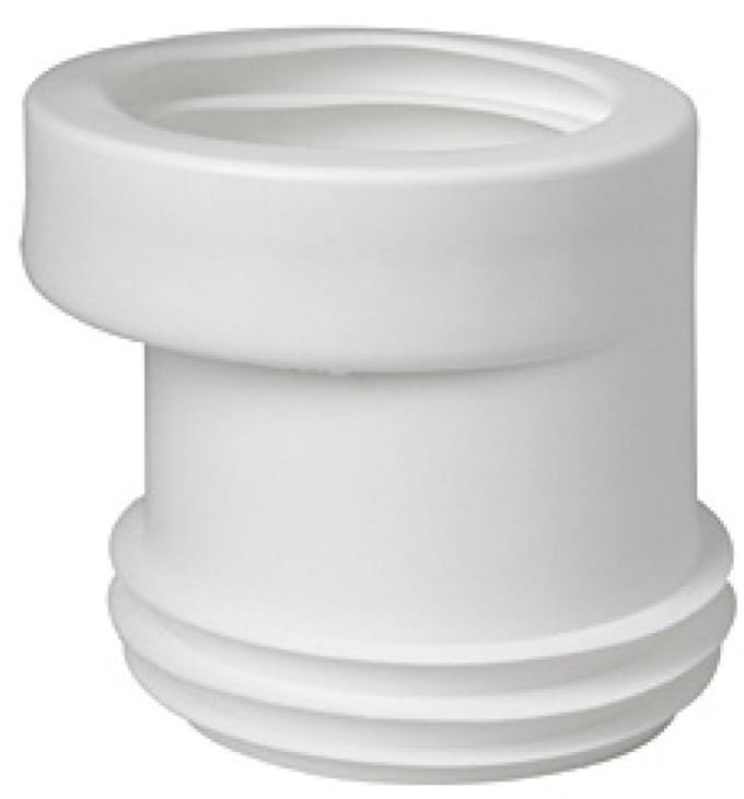 Wisa kunststof potmanchet excentrisch 100 110mm sprong 20mm wit