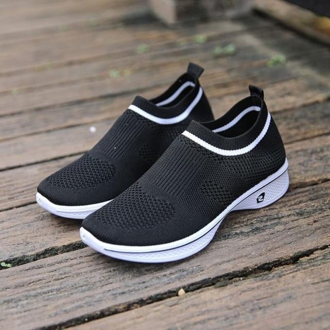 Zomer Sokken Schoenen Dames Mesh Casual Sportschoenen Dames Koreaanse Versie 40 zwart