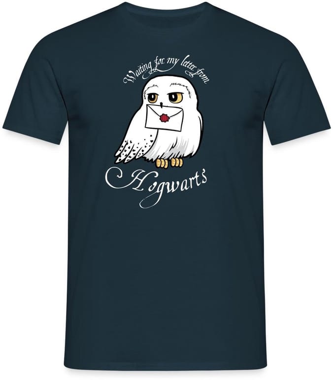 Harry Potter Hedwig Met Brief Waiting For My Letter T-Shirt Heren