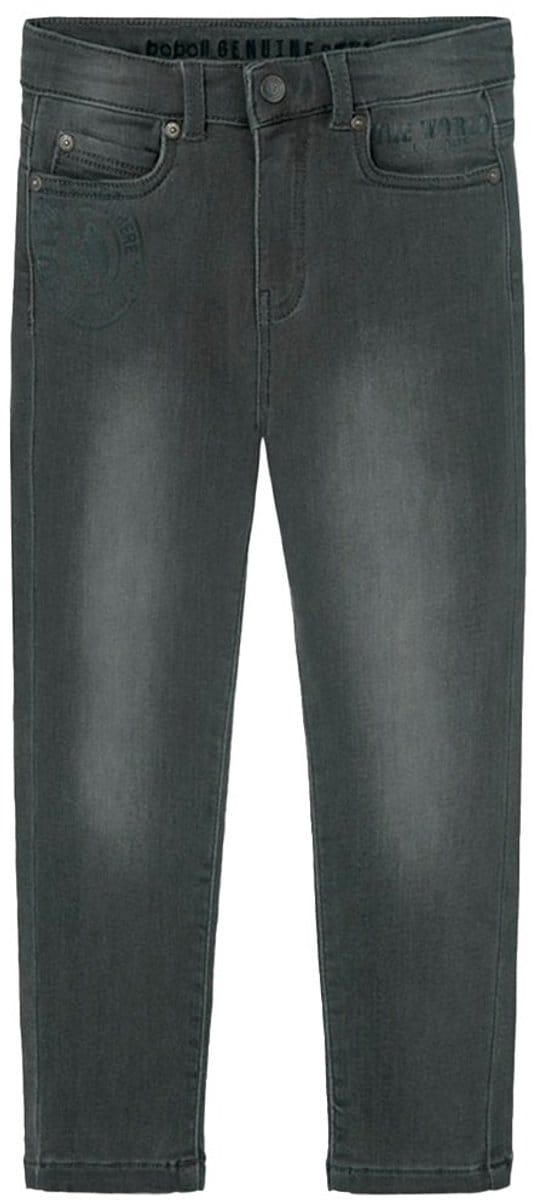 Boboli Denim Knit Broek Grijs 4 Years Meisje