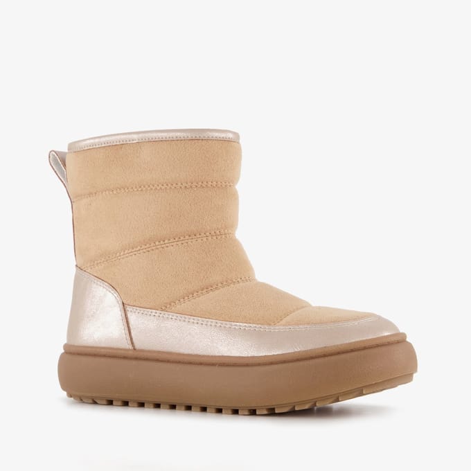 Blue Box gevoerde meisjes boots beige metallic - Maat 32 - Uitneembare zool