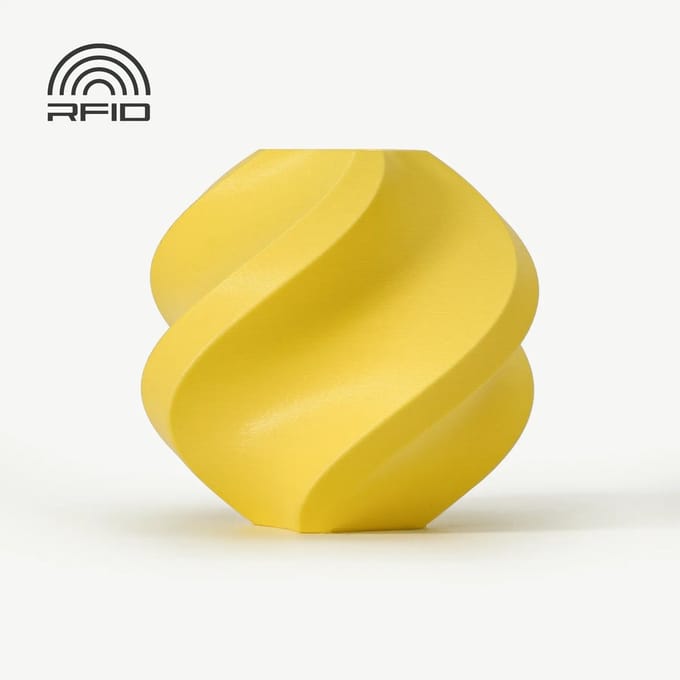 Bambu Lab - PLA Matte 1.75mm Filament – 1kg – limoen geel (Lemon Yellow) - zonder spoel