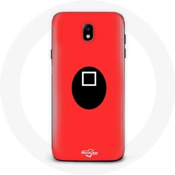 Samsung Galaxy J3 2017 hoesje Squid Game soldaatmasker Vierkant