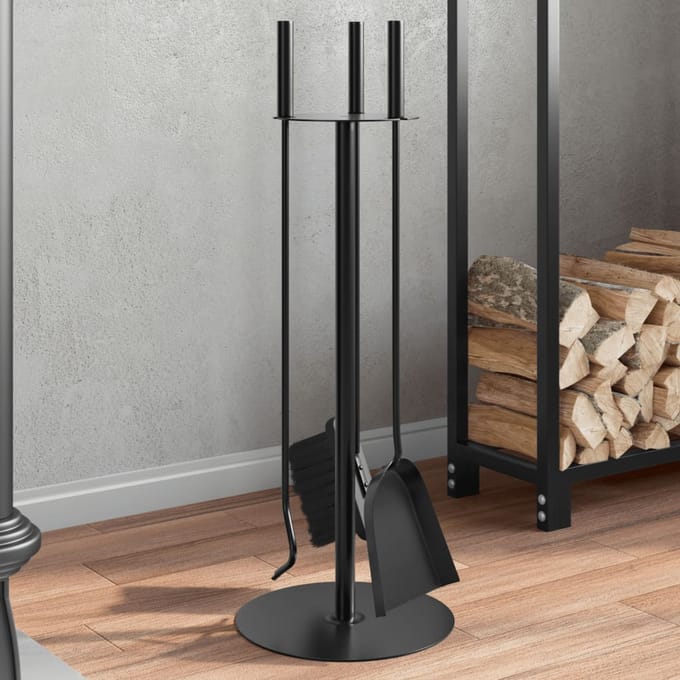 vidaXL - 4-delige - openhaardgereedschapset - 22x59 - cm - staal