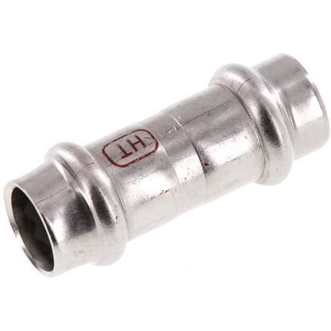 Perskoppeling - 15mm Persmof - RVS