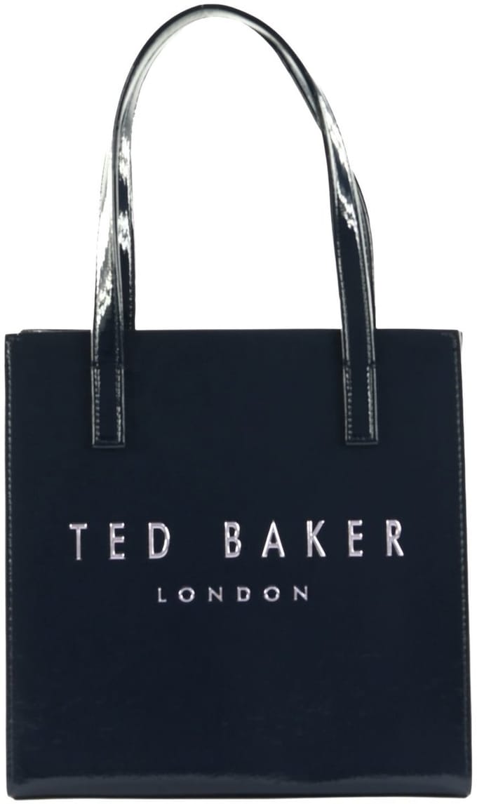 Ted Baker handtas Caarisa Crinkle Printed Icon Bag Navy donkerblauw