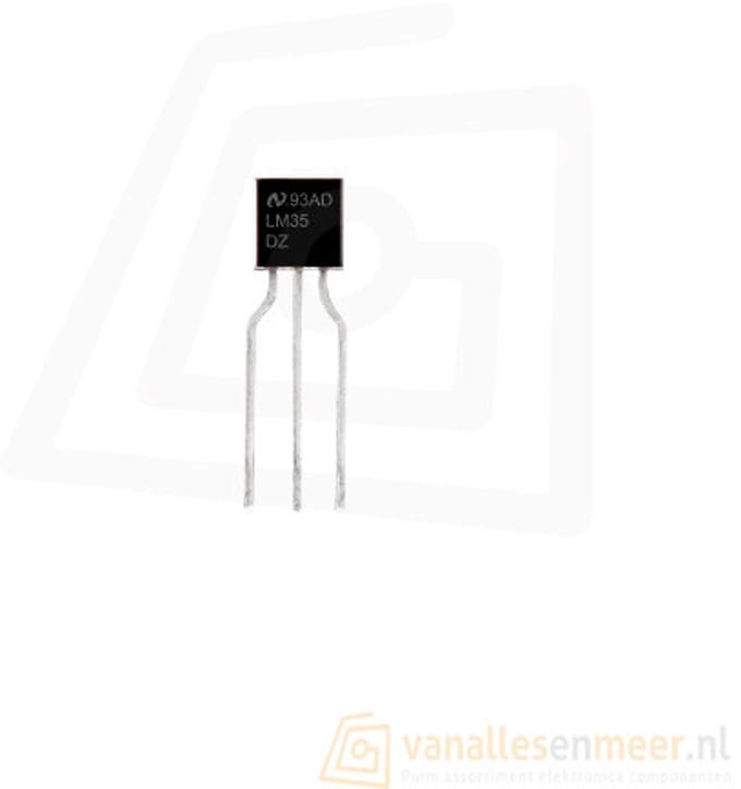 LM35DZ Temperatuursensor – TO-92 – Analoge Temperatuurmeter