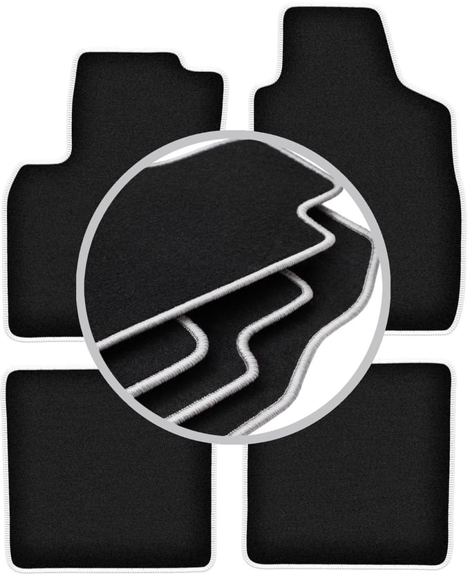 CARLUX-SILVER automatten voor: Fiat Panda II hatchback (2002-2010)