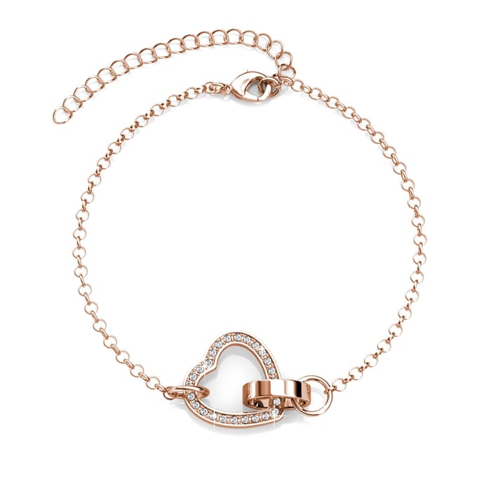 Locked Heart Lovett Sets - Roségoud en kristal