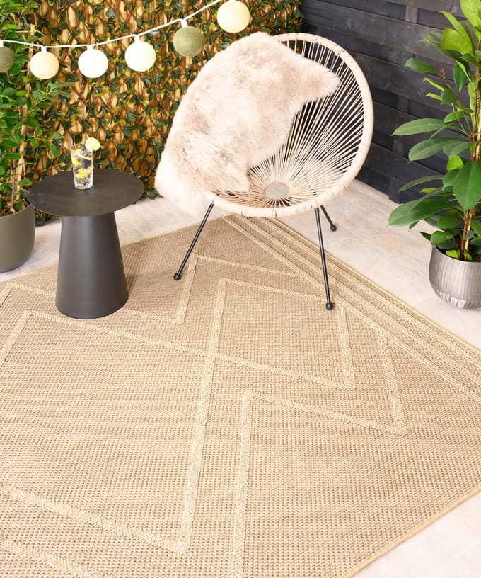 Buitenkleed bohemian - Retreat beige 80x150